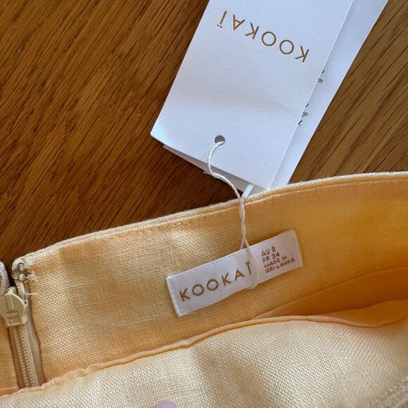 Kookai Palm Core Yellow Shorts - Picture 3 of 4